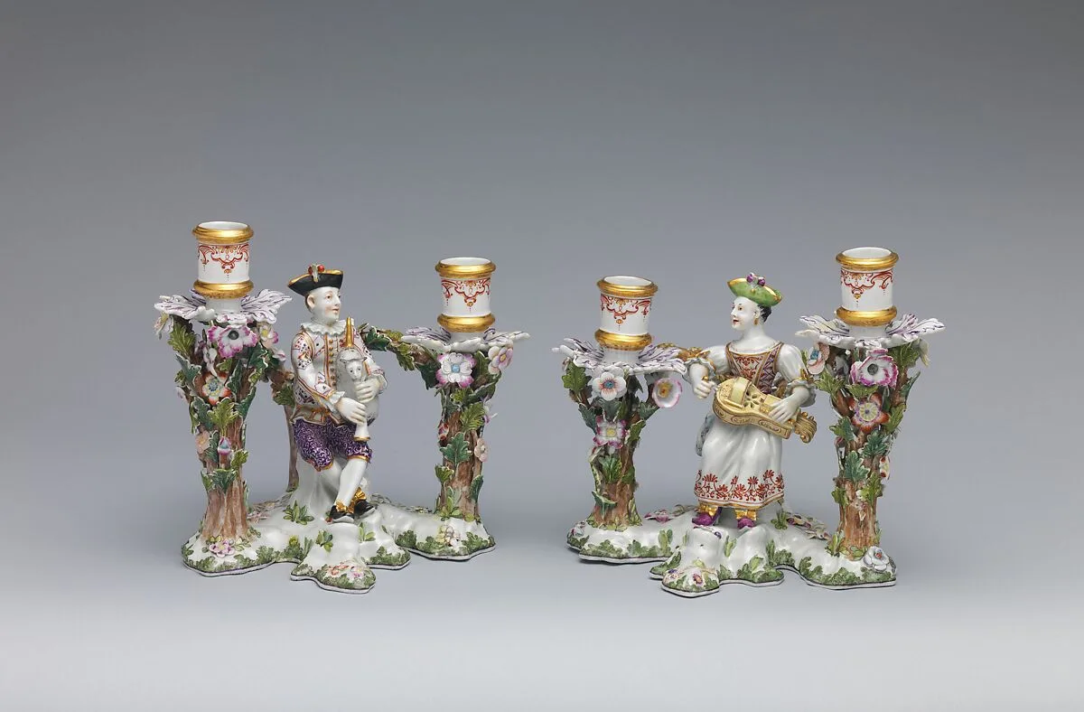 Candelabrum (one of a pair) — Vienna|Claudius Innocentius Du Paquier period