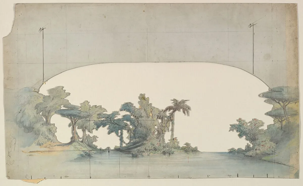Design for a Stage Set — Eugène Cicéri