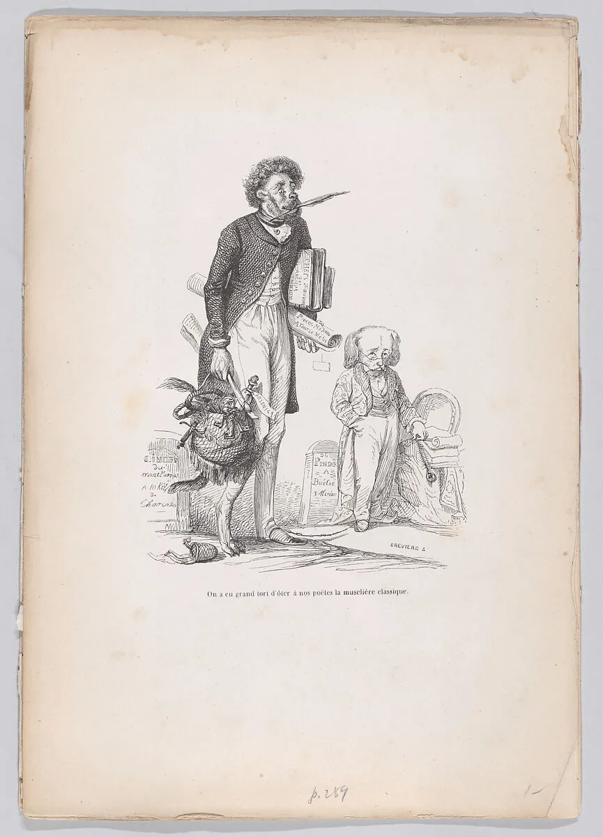"It has been very wrong to take from our poets the classic muzzle" from Scenes from the Private and Public Life of Animals — Honoré de Balzac|Louis-Henri Brevière|J. J. Grandville