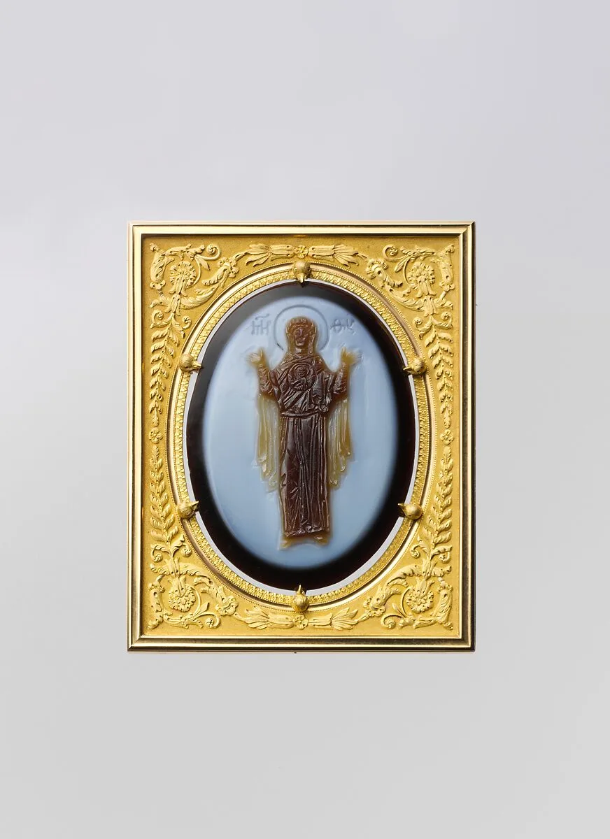 Cameo of the Virgin and Child — Adrien Jean Maximilien Vachette