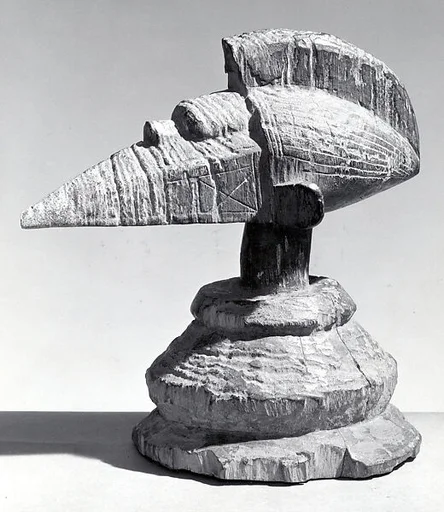 Headdress and Shrine Figure (a-Tshol)