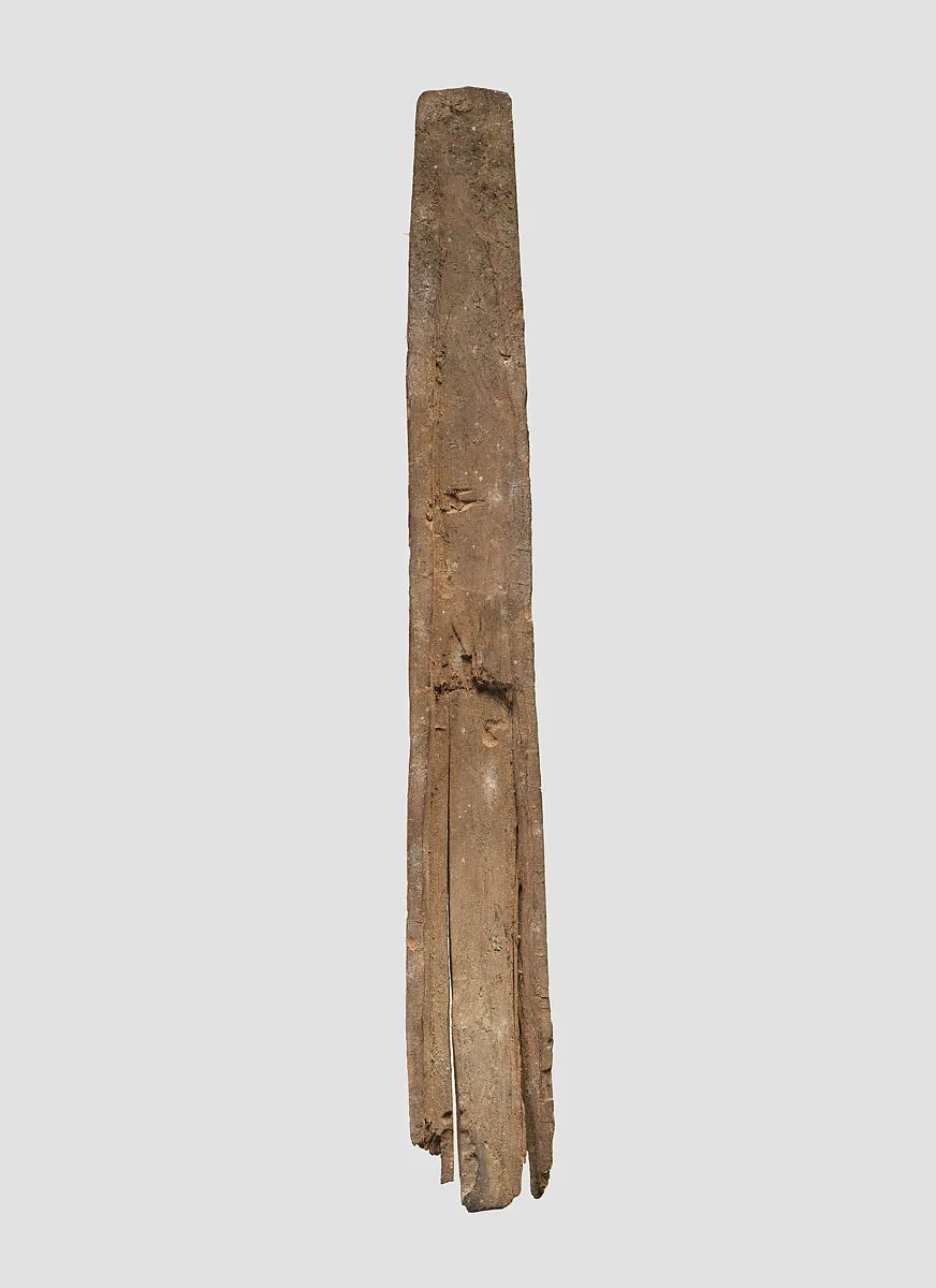 Body of a wooden knife sheath — Unknown