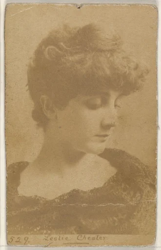 Card 529, Leslie Chester, from the Actors and Actresses series (N45, Type 1) for Virginia Brights Cigarettes