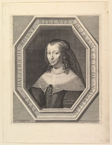 Anne d'Autriche, reine de France, en deuil de cour