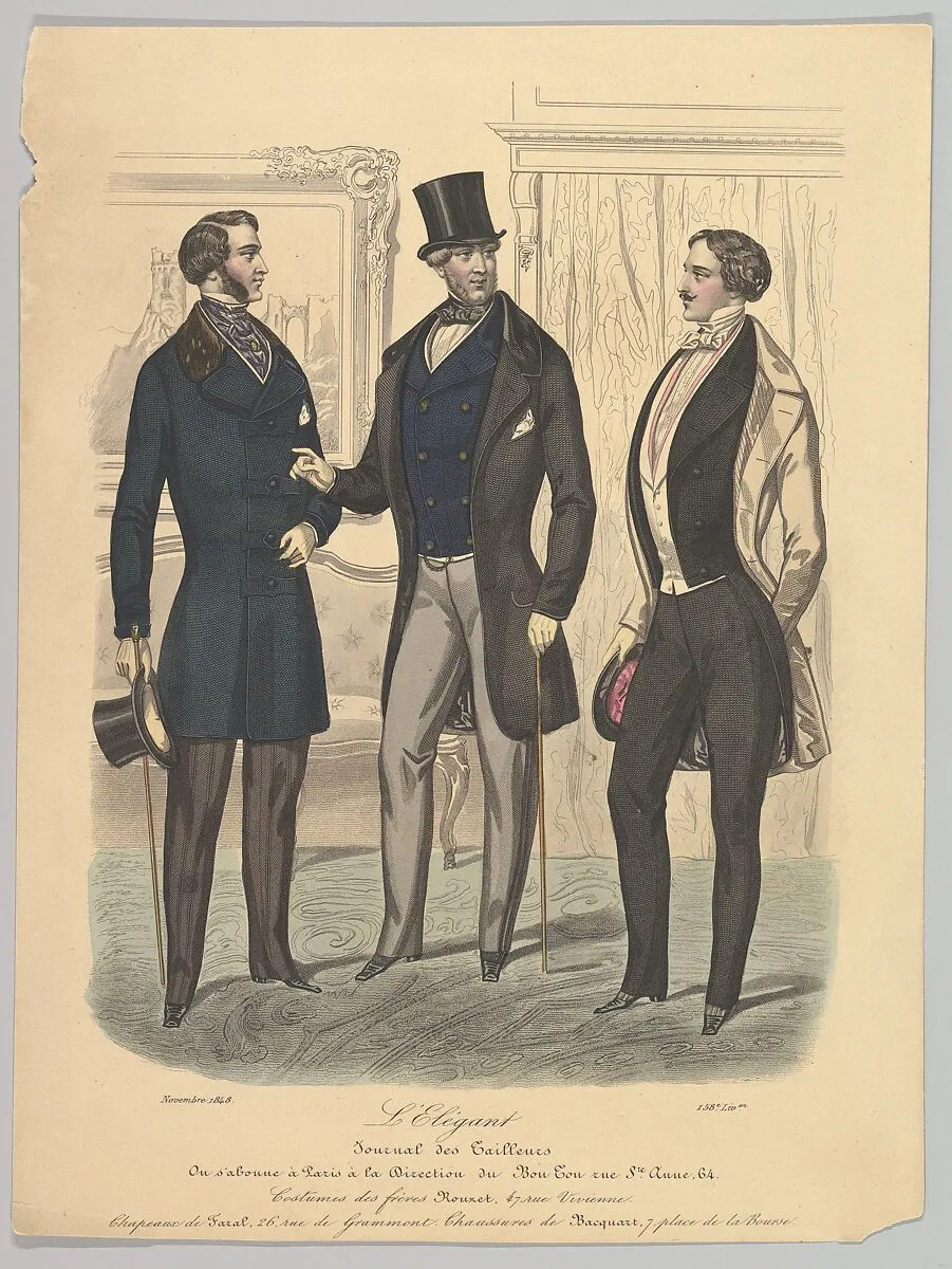 L'Elégant, from "Journal des Tailleurs" — Anonymous, French, 19th century