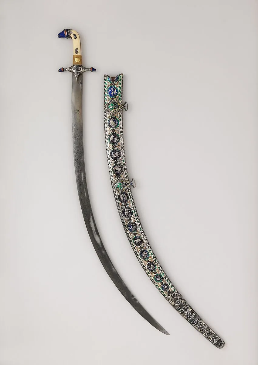 Saber (Shamshir) with Scabbard — Unknown