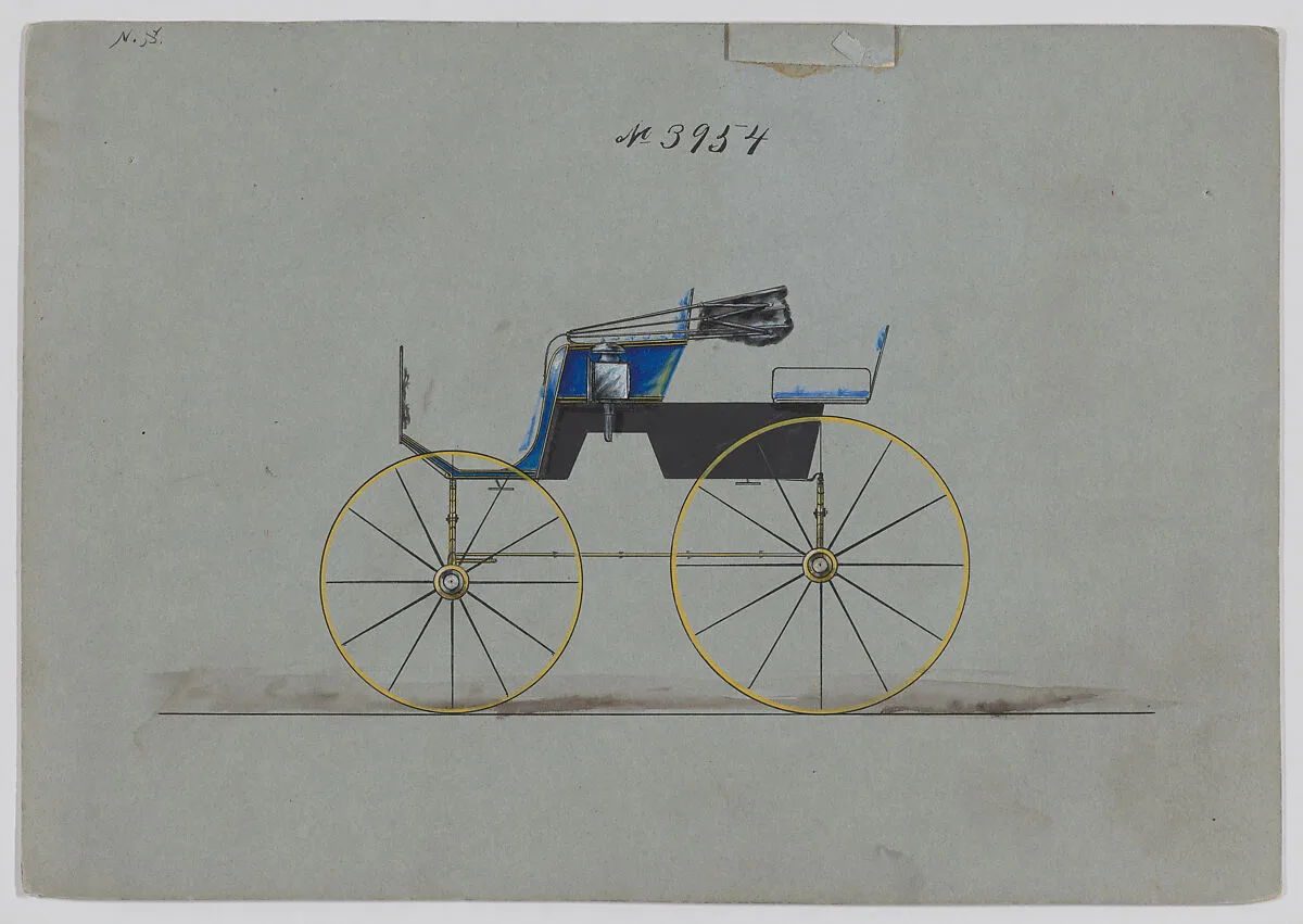 Design for Oakland or Stanhope Phaeton, no. 3954 — Brewster & Co.|Herman Stahmer