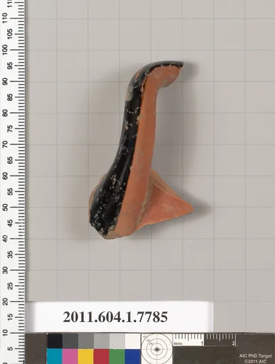 Terracotta fragment of a kylix (drinking cup)