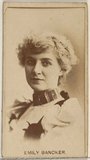 Emily Bancker, from the Actors and Actresses series (N45, Type 8) for Virginia Brights Cigarettes