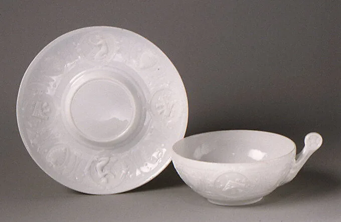 Cup and saucer — Pouyat