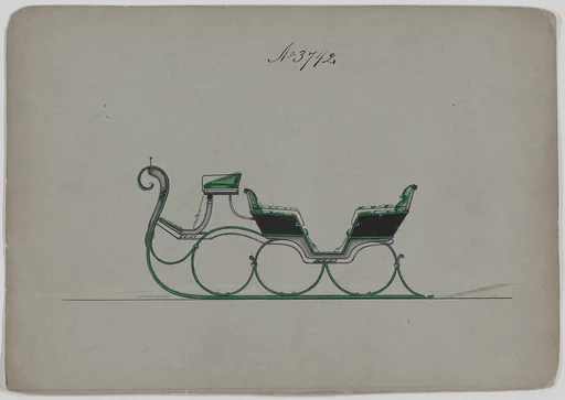 Design for 4 Seat Sleigh, no. 3742