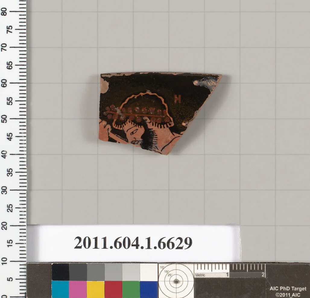 Terracotta rim fragment of a kylix (drinking cup) — Unknown