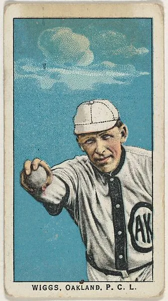 Wiggs, Oakland, Pacific Coast League, from the "Obak Baseball Players" set (T212), issued by the American Tobacco Company to promote Obak Mouthpiece Cigarettes — American Tobacco Company