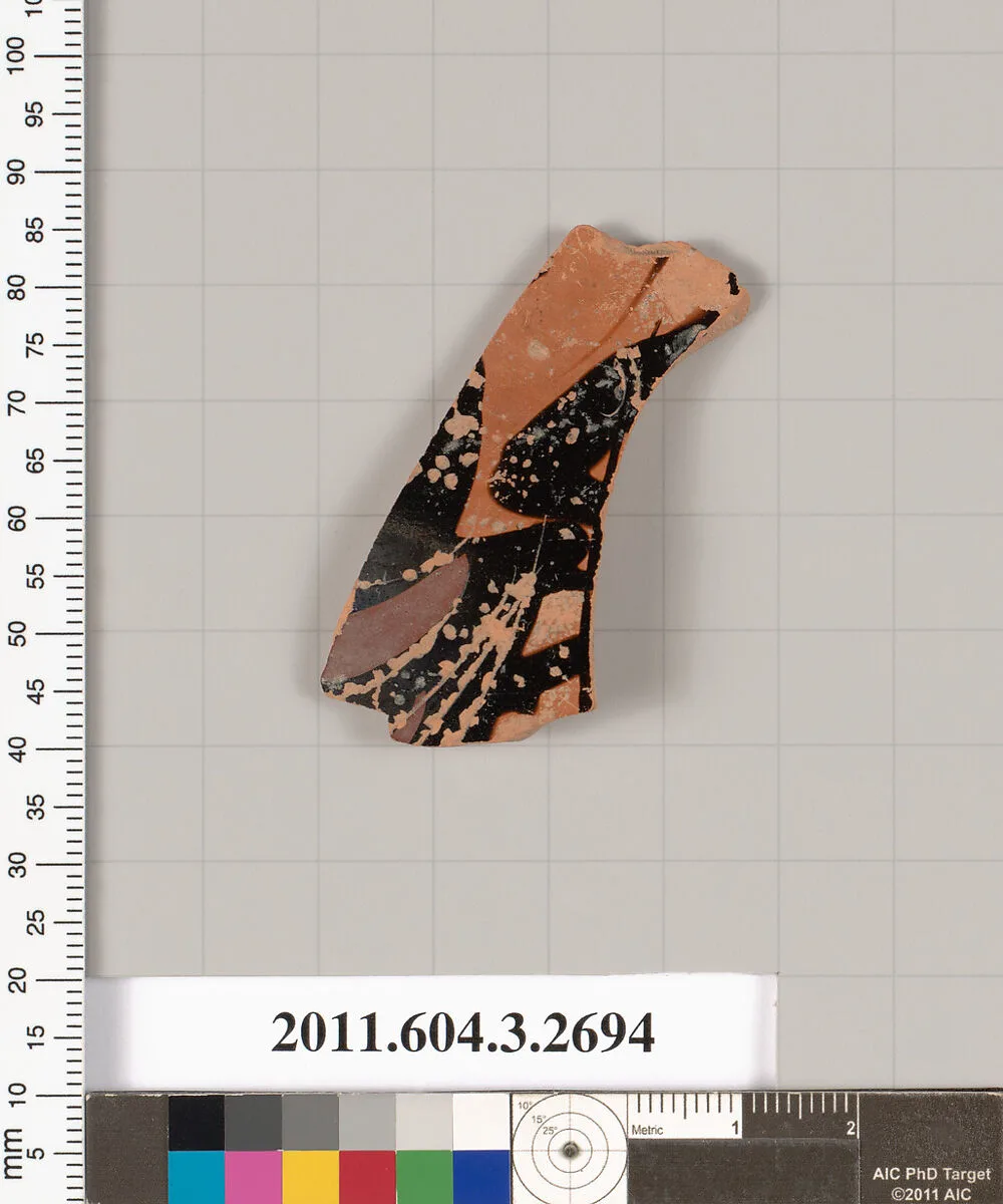 Terracotta fragment of an olpe (jug) — Unknown