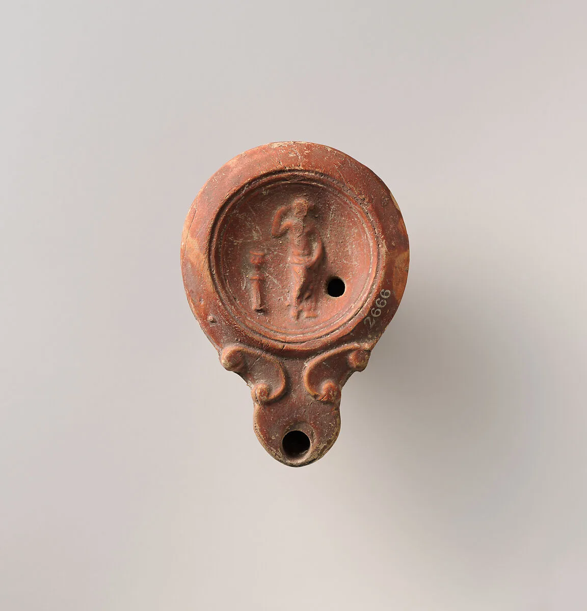 Terracotta oil lamp — Unknown