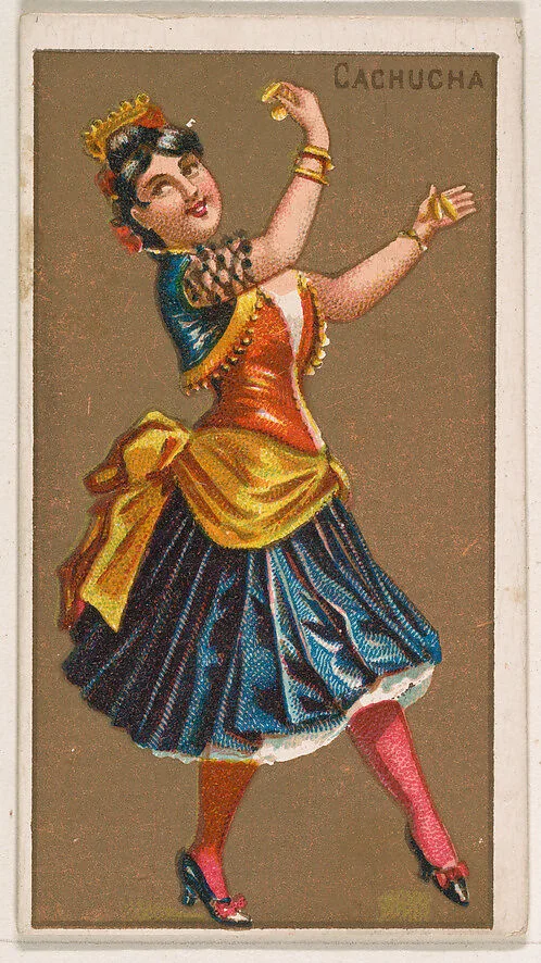 Cachucha, from National Dances (N225, Type 1) issued by Kinney Bros. — Kinney Brothers Tobacco Company