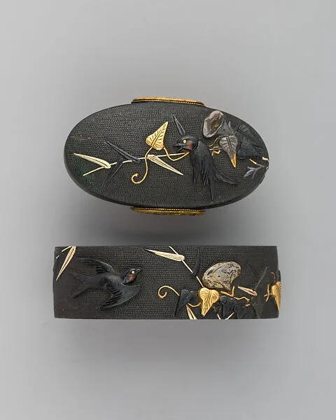 Sword-Hilt Collar and Pommel (Fuchigashira) — Unknown