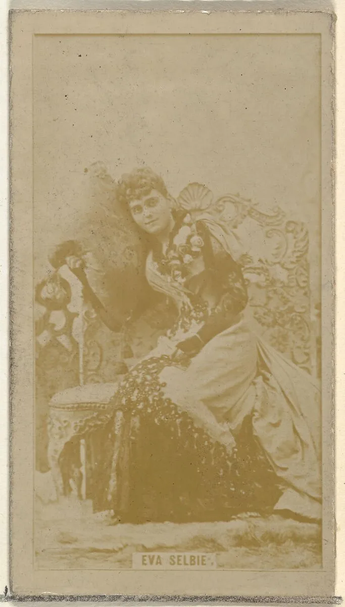 Eva Selbie, from the Actors and Actresses series (N145-8) issued by Duke Sons & Co. to promote Duke Cigarettes — W. Duke, Sons & Co.|American Tobacco Company