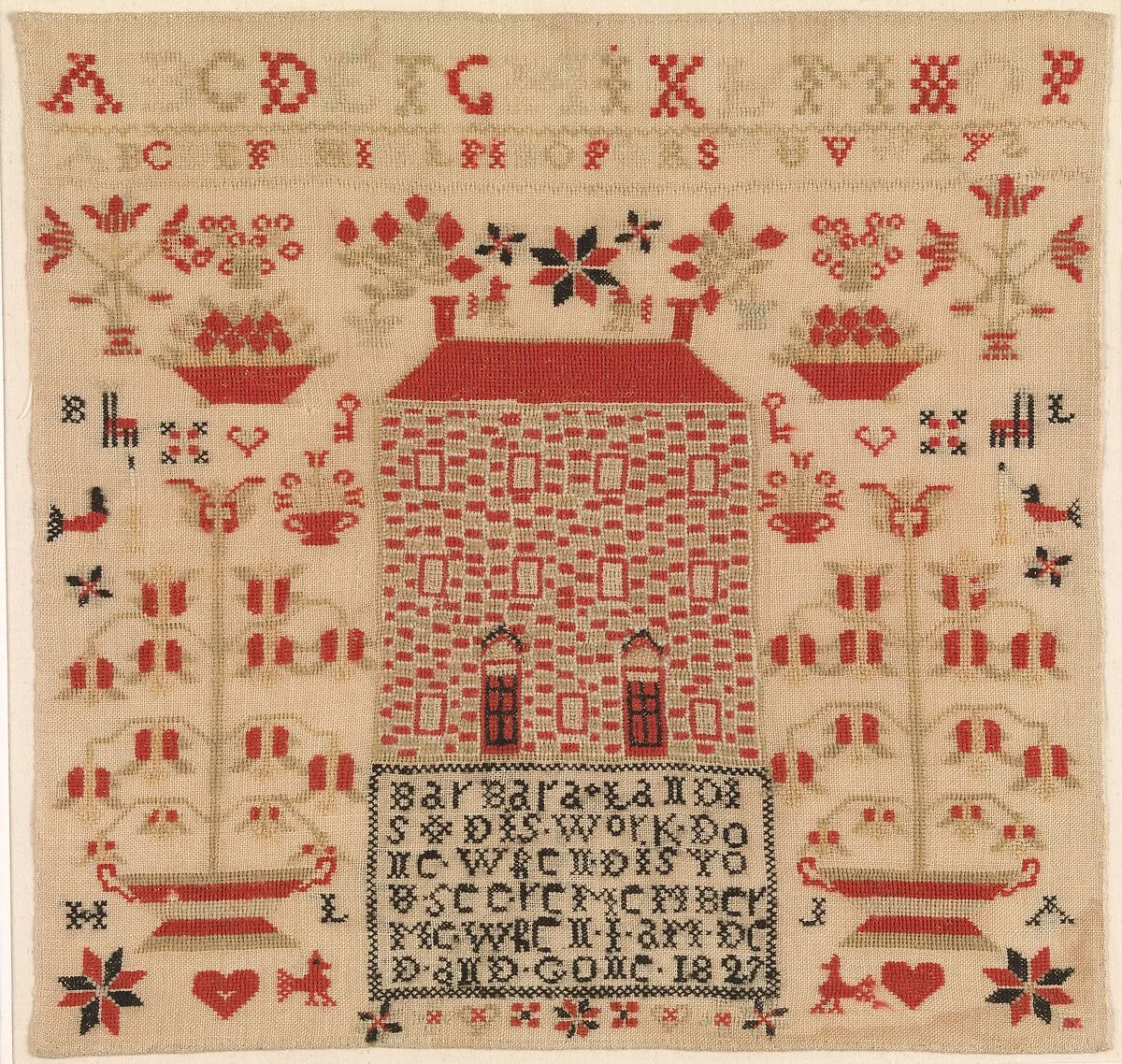 Embroidered Sampler — Barbara Landis