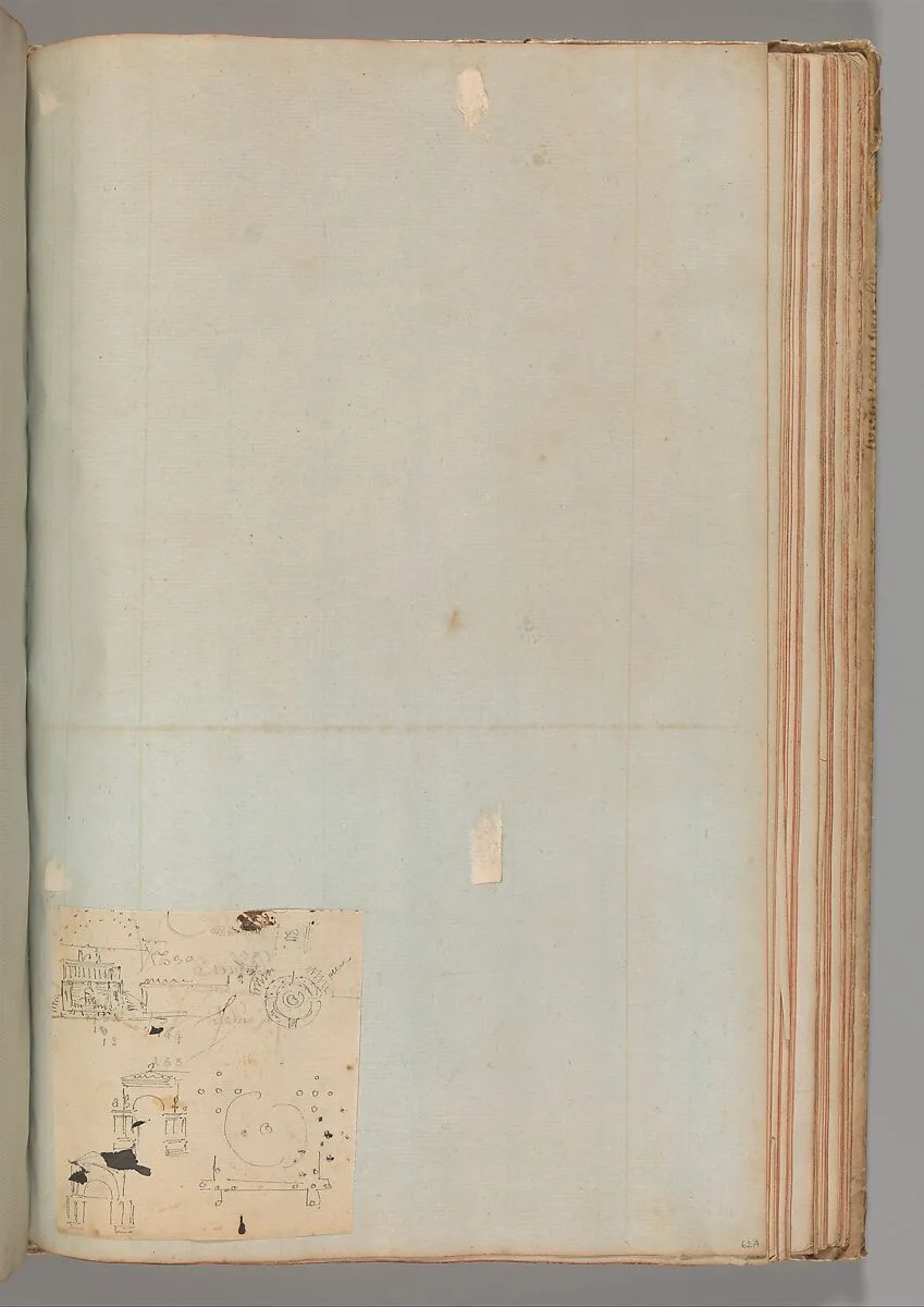 Page from a Scrapbook containing Drawings and Several Prints of Architecture, Interiors, Furniture and Other Objects — Pierre François Léonard Fontaine|Charles Percier