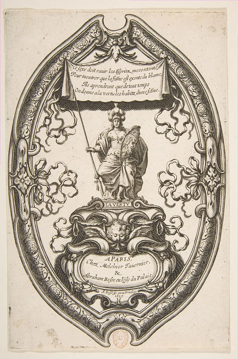 Virtue: Athena — Abraham Bosse|Melchior Tavernier