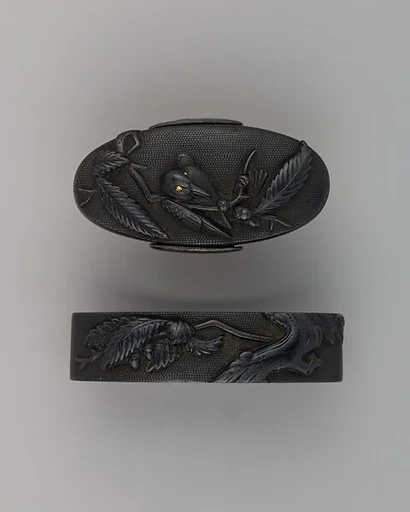 Sword-Hilt Collar and Pommel (Fuchigashira)