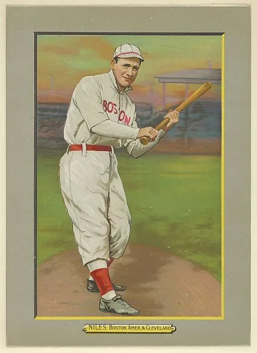 Harry Niles, Outfielder, Boston Red Sox (American League), Cleveland Naps (American League), from Turkey Red Cabinets (T3)