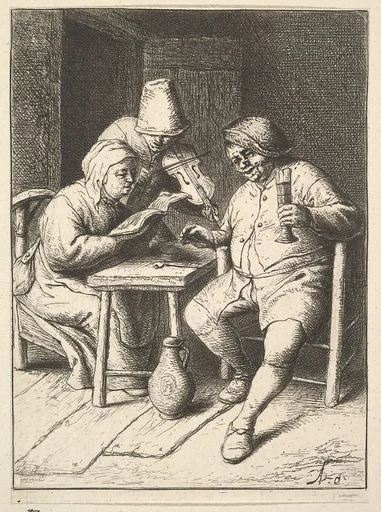 Singing Couple and Violin