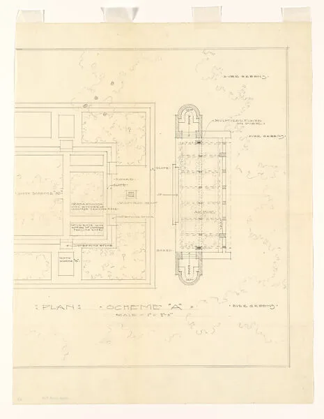 Landscape Plan, Little House, Wayzata, Minnesota — Frank Lloyd Wright