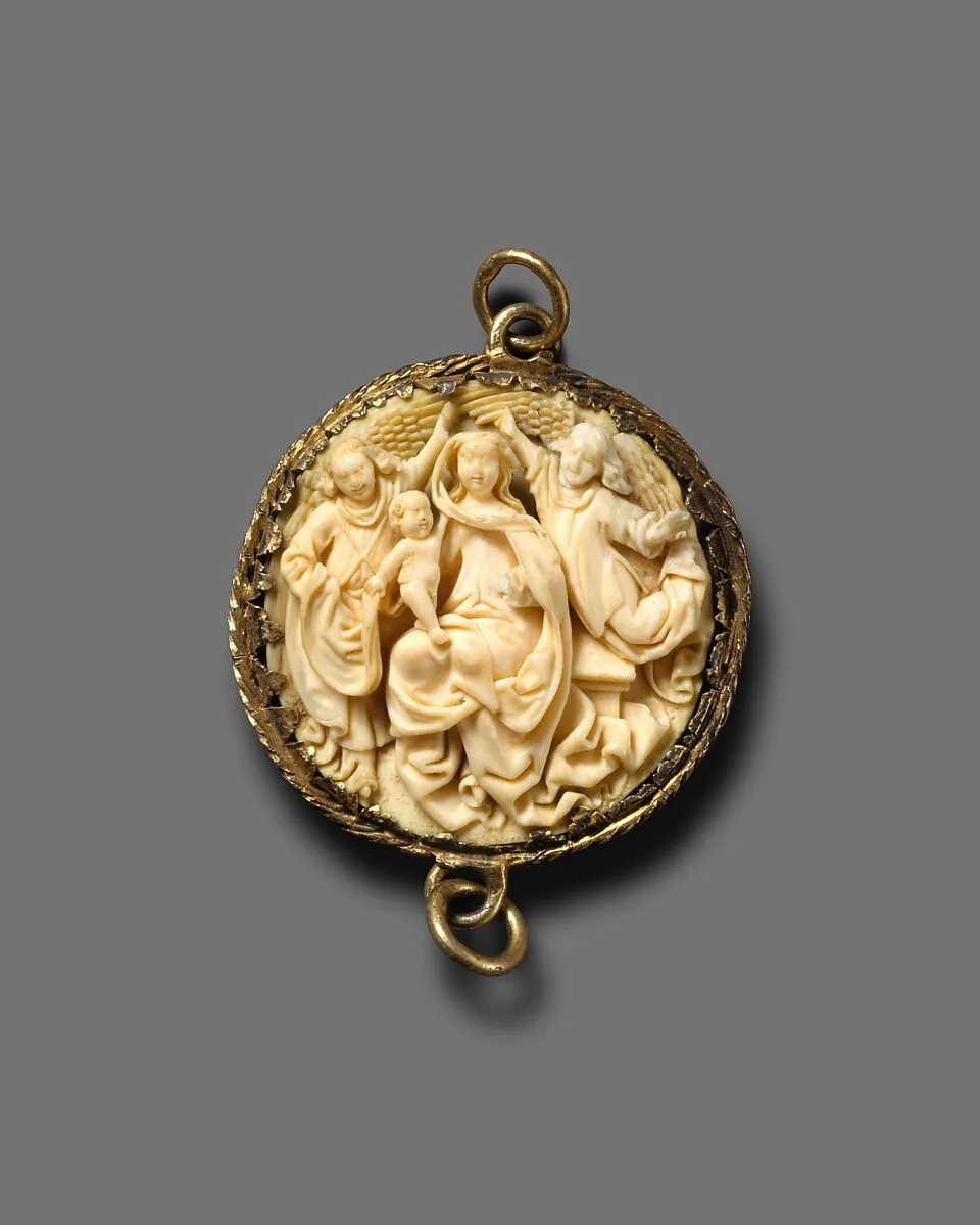 Pendant with the Coronation of the Virgin — Unknown