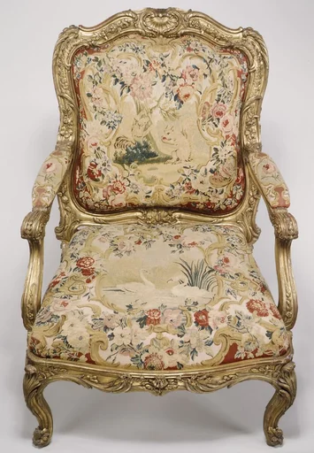 Armchair (fauteuil à la reine) (part of a set)