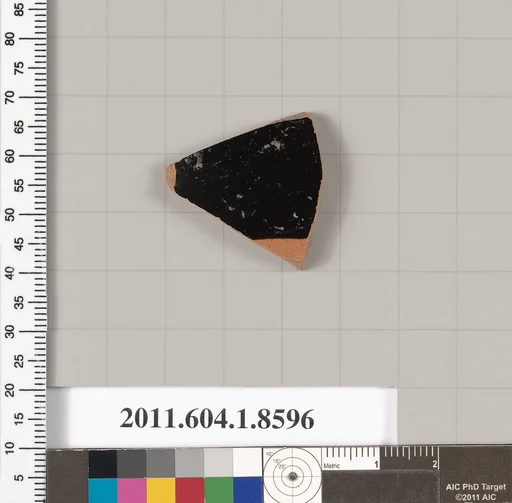 Terracotta fragment of a stemless kylix (drinking cup)