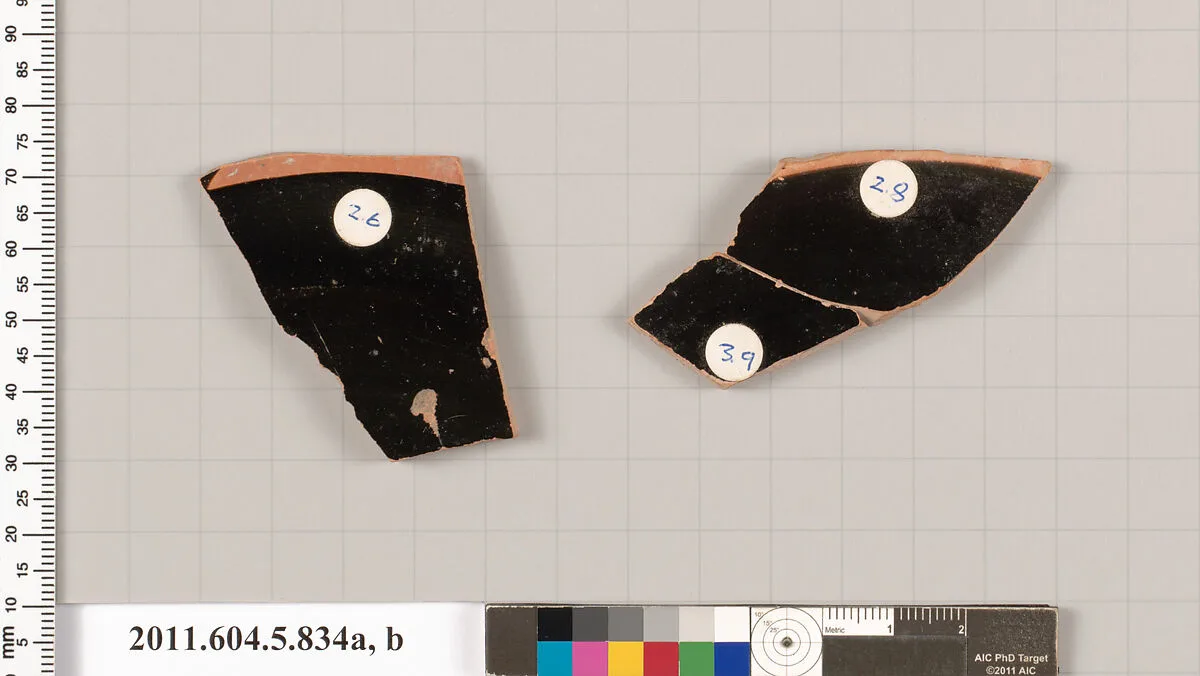 Terracotta fragments of kylikes (drinking cups) — Unknown
