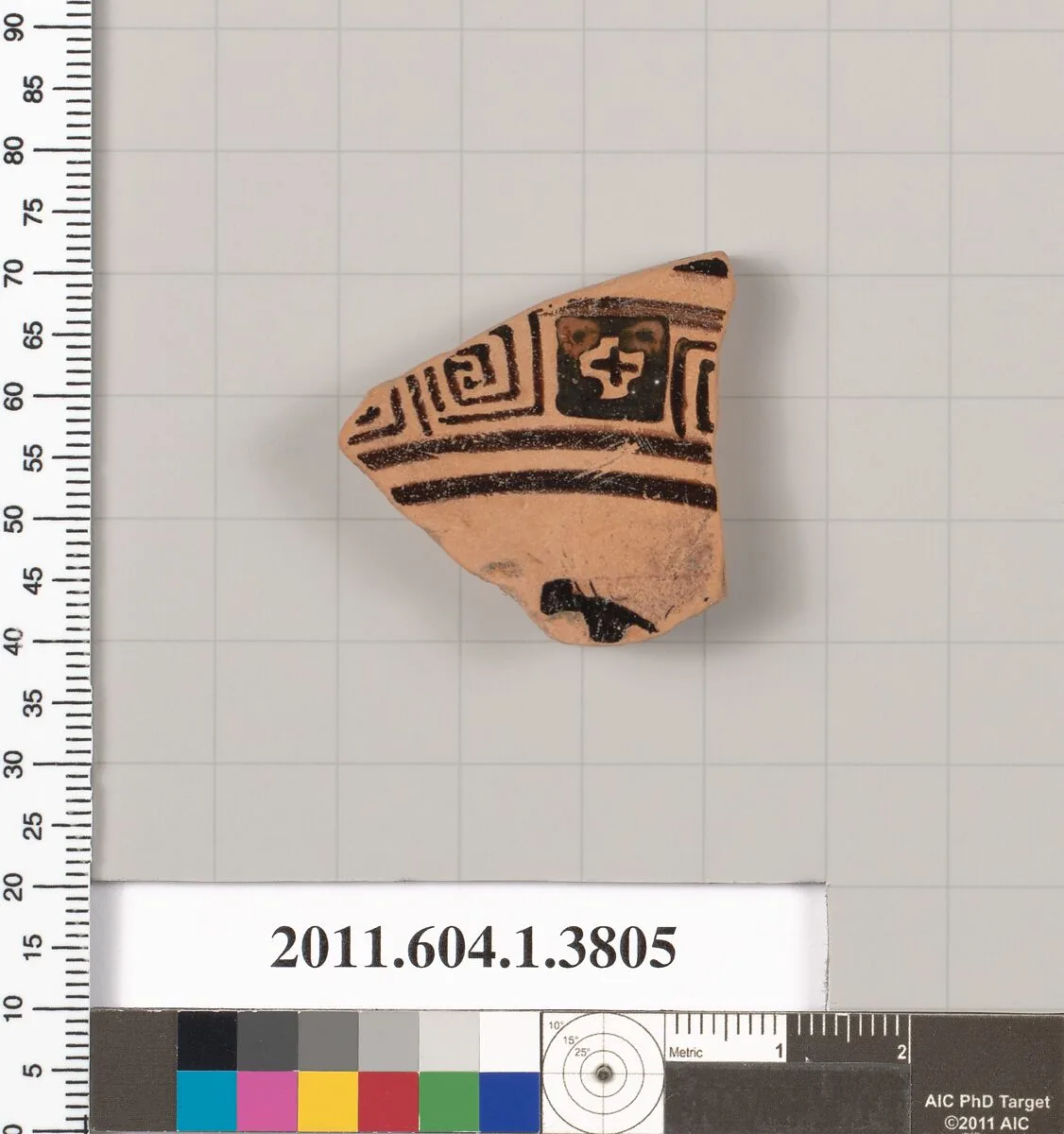 Terracotta fragment of a kylix (drinking cup) — Unknown