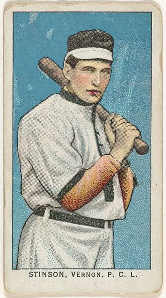 Stinson, Vernon, Pacific Coast League, from the "Obak Baseball Players" set (T212), issued by the American Tobacco Company to promote Obak Mouthpiece Cigarettes — American Tobacco Company