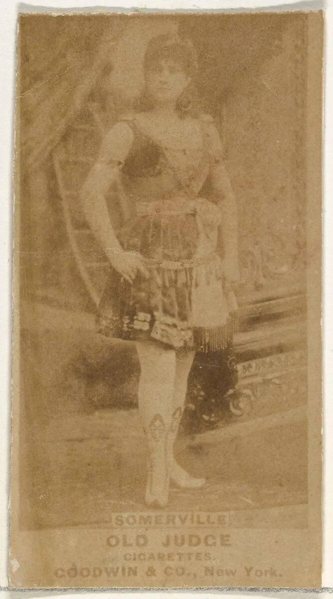 Annie Somerville, from the Actors and Actresses series (N171) for Old Judge Cigarettes — Goodwin & Company