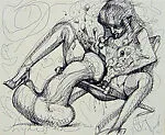 Untitled (erotic scene) — Claes Oldenburg