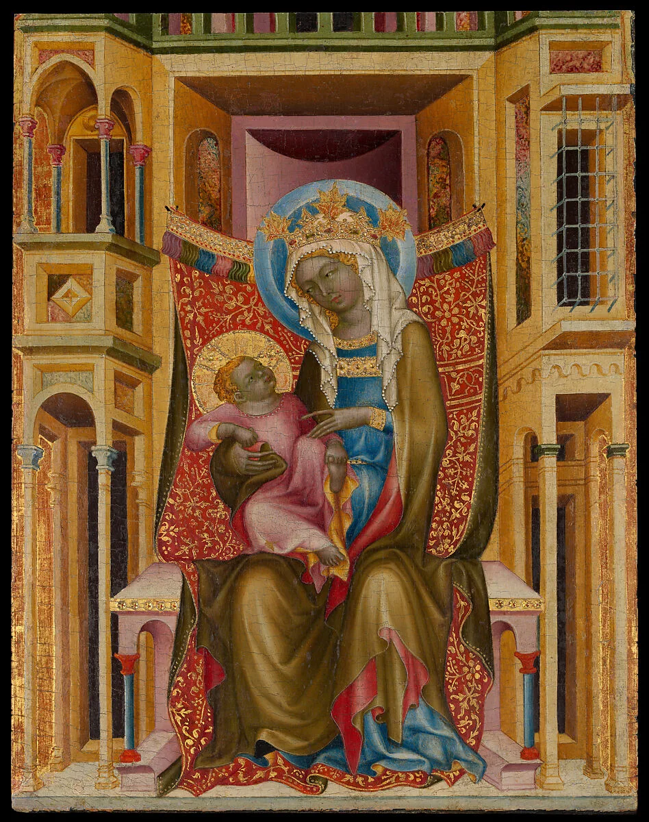 Virgin and Child Enthroned — Bohemian Painter