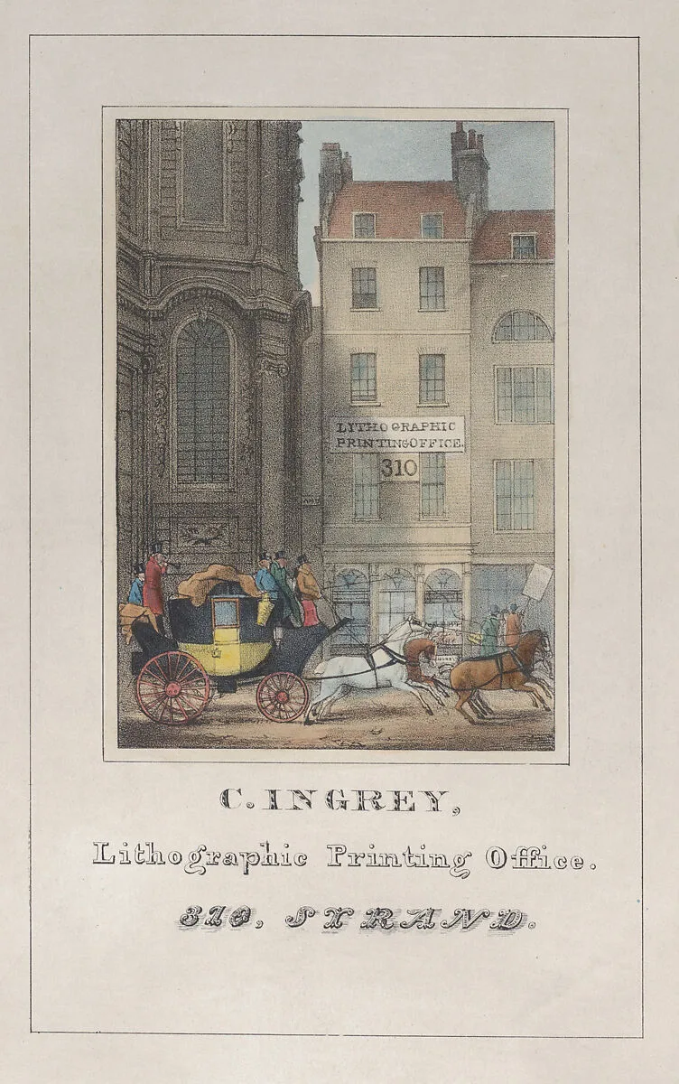 Trade Card for C. Ingrey, Lithographic Printer — Anonymous, British, 19th century