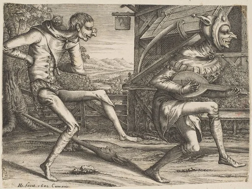 Two Fools Dancing from Two and Three Fools of the Carnival