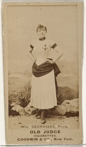 Mlle. Decroizee, Paris, from the Actors and Actresses series (N171) for Old Judge Cigarettes