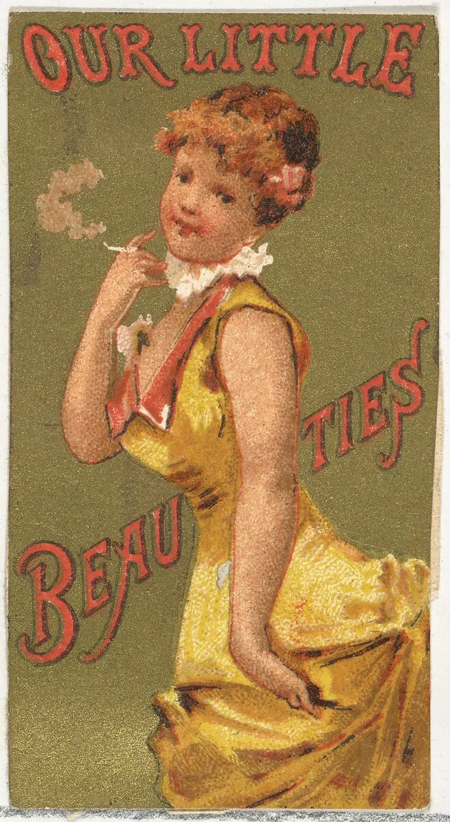 From the Girls and Children series (N58) promoting Our Little Beauties Cigarettes for Allen & Ginter brand tobacco products — Allen & Ginter