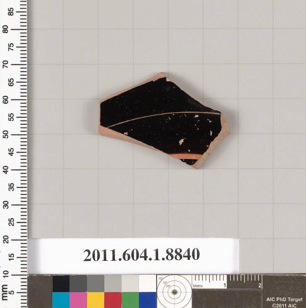 Terracotta fragment of a kylix (drinking cup) — Unknown