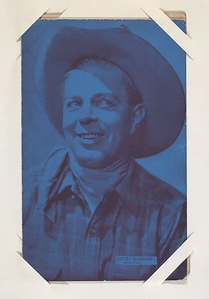 Hoot Gibson from Western Stars or Scenes Exhibit Cards series (W412) — Unknown