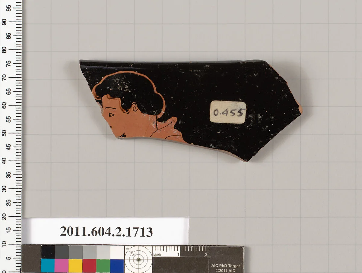 Terracotta rim fragment of a skyphos (deep drinking cup) — Unknown