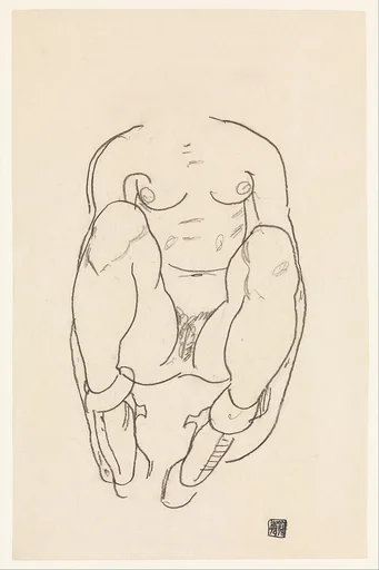 Torso of a Seated Woman with Boots