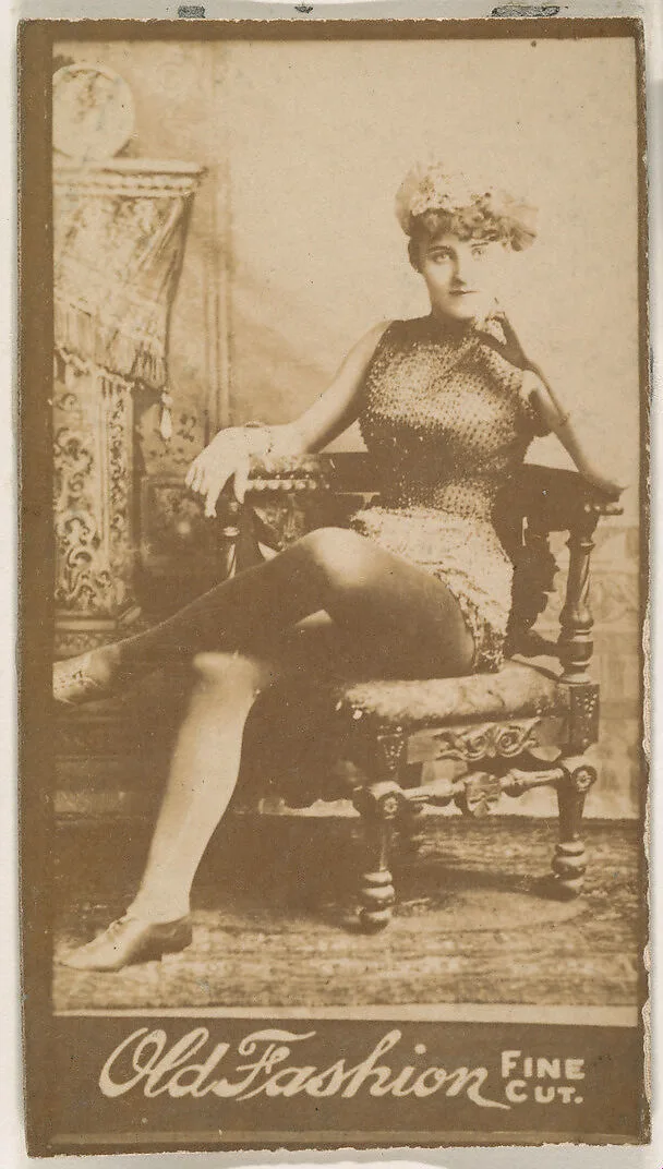 Seated actress, from the Actresses series (N664) promoting Old Fashion Fine Cut Tobacco — Unknown