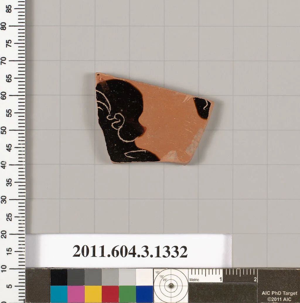 Terracotta fragment of a skyphos (deep drinking cup) — Unknown