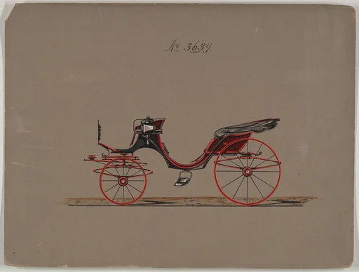 Design for Cabriolet or Victoria, no. 3639