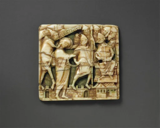 Plaque with Christ Before the High Priest Caiaphas